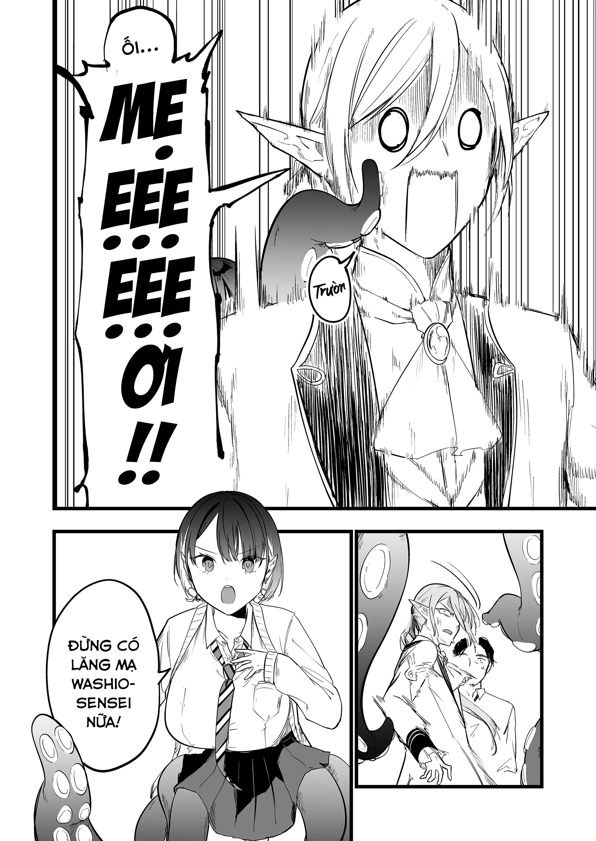 "Ano Toki Tasukete Itadaita Monster Musume desu." Isekai Ossan Kyoushi Totsuzen no Moteki ni Konwaku suru Tiết 2: Em thích Washio-sensei hơn. 第21页
