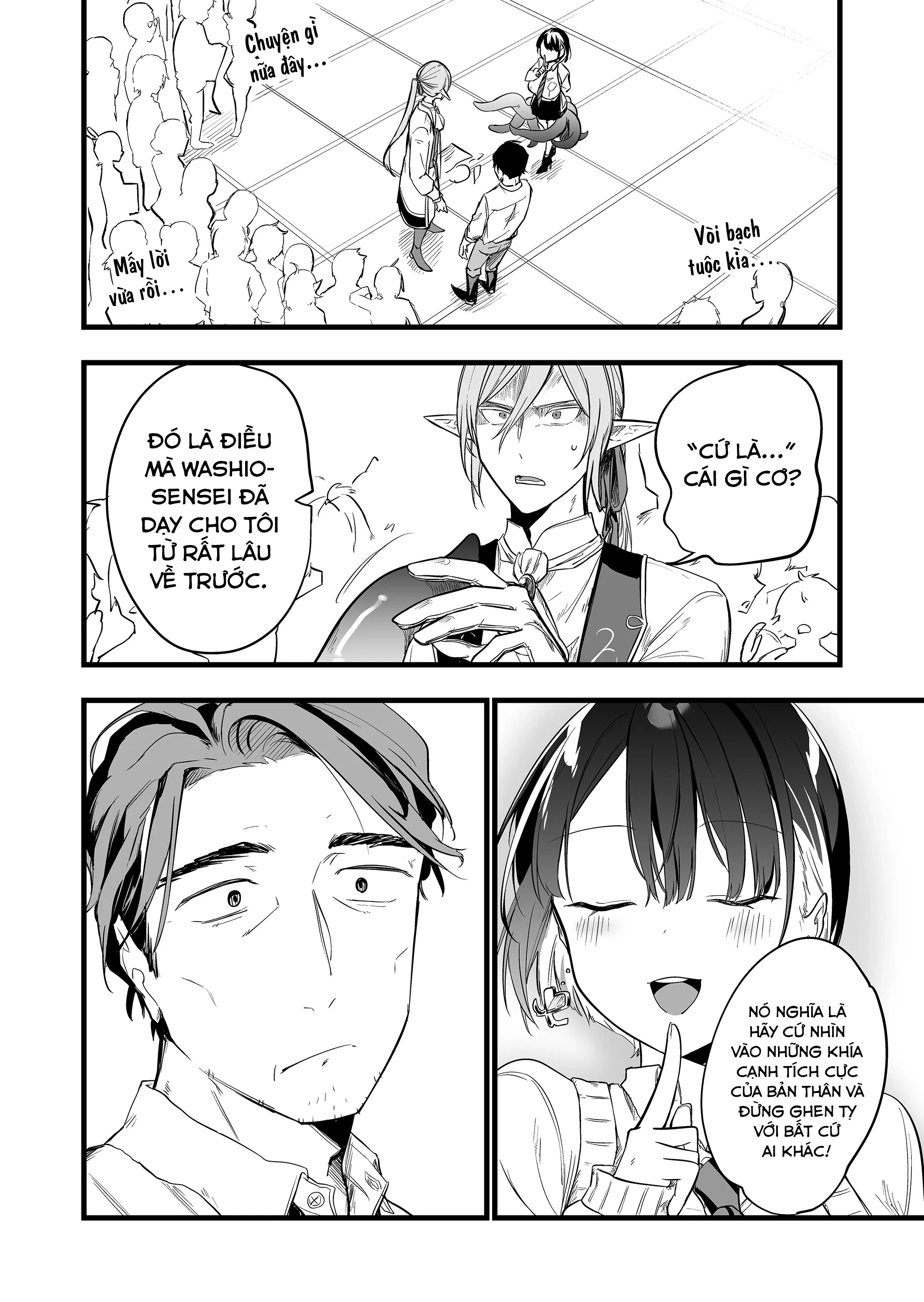"Ano Toki Tasukete Itadaita Monster Musume desu." Isekai Ossan Kyoushi Totsuzen no Moteki ni Konwaku suru Tiết 2: Em thích Washio-sensei hơn. 第23页