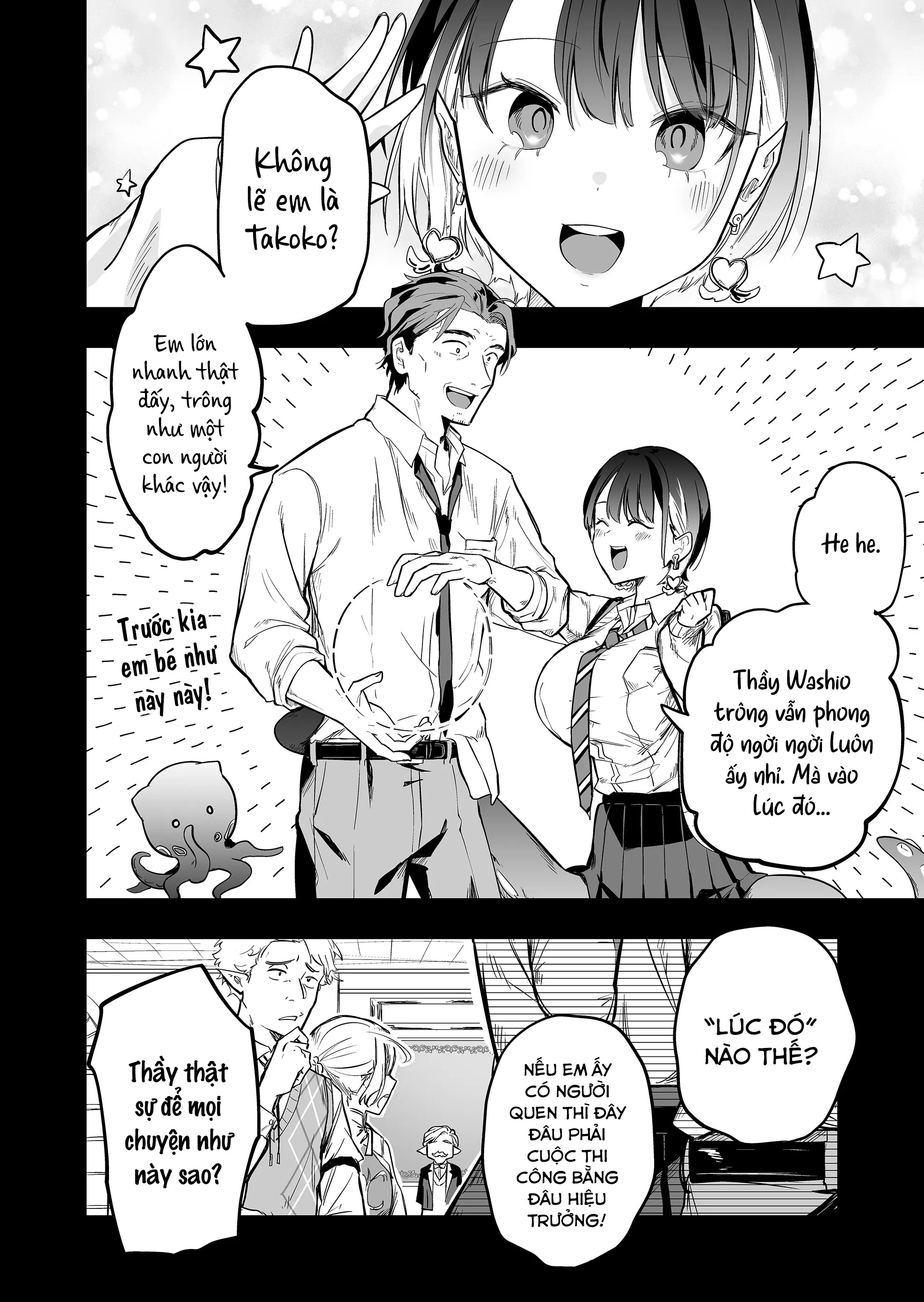 "Ano Toki Tasukete Itadaita Monster Musume desu." Isekai Ossan Kyoushi Totsuzen no Moteki ni Konwaku suru Tiết 2: Em thích Washio-sensei hơn. 第6页