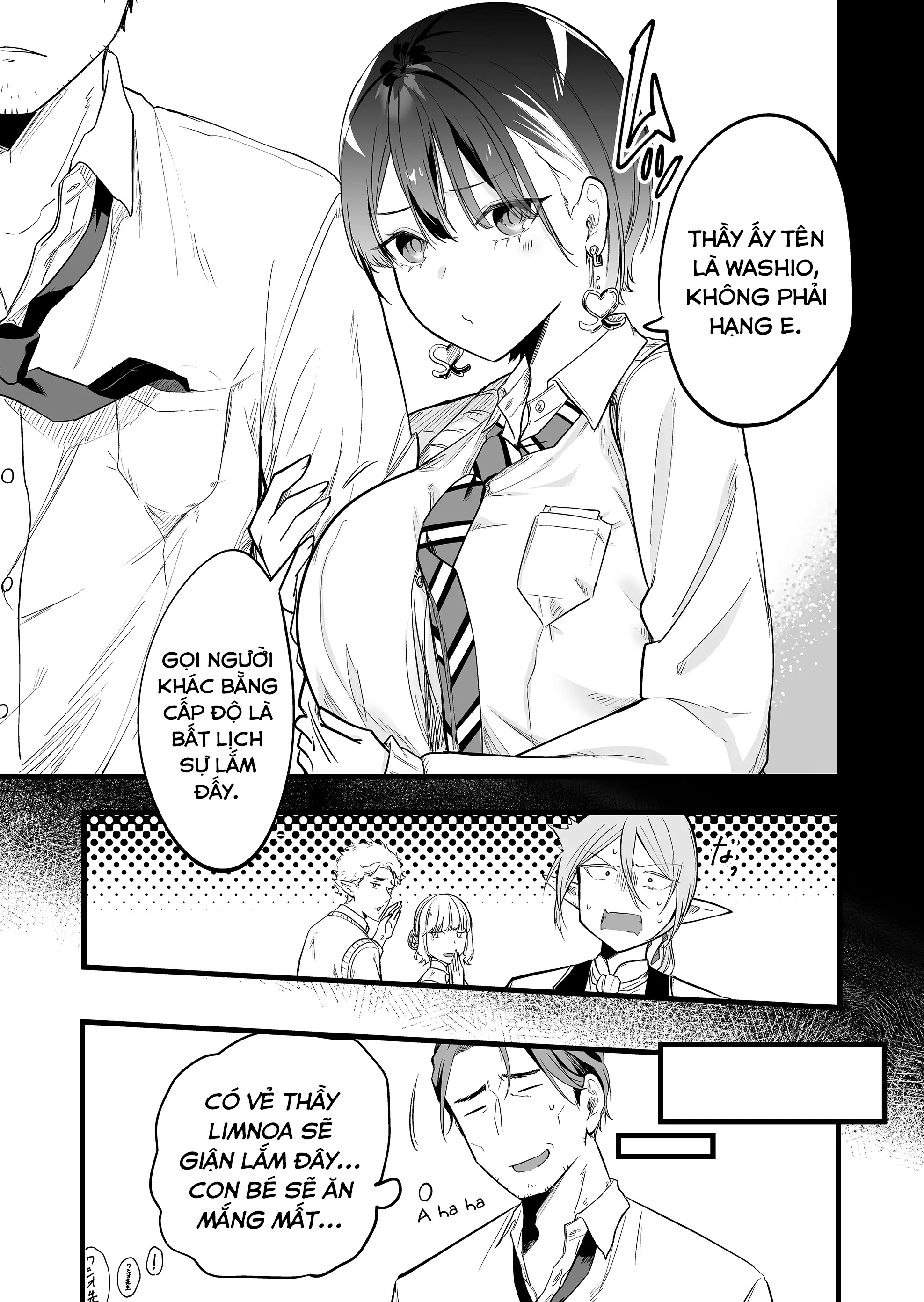 "Ano Toki Tasukete Itadaita Monster Musume desu." Isekai Ossan Kyoushi Totsuzen no Moteki ni Konwaku suru Tiết 2: Em thích Washio-sensei hơn. 第8页