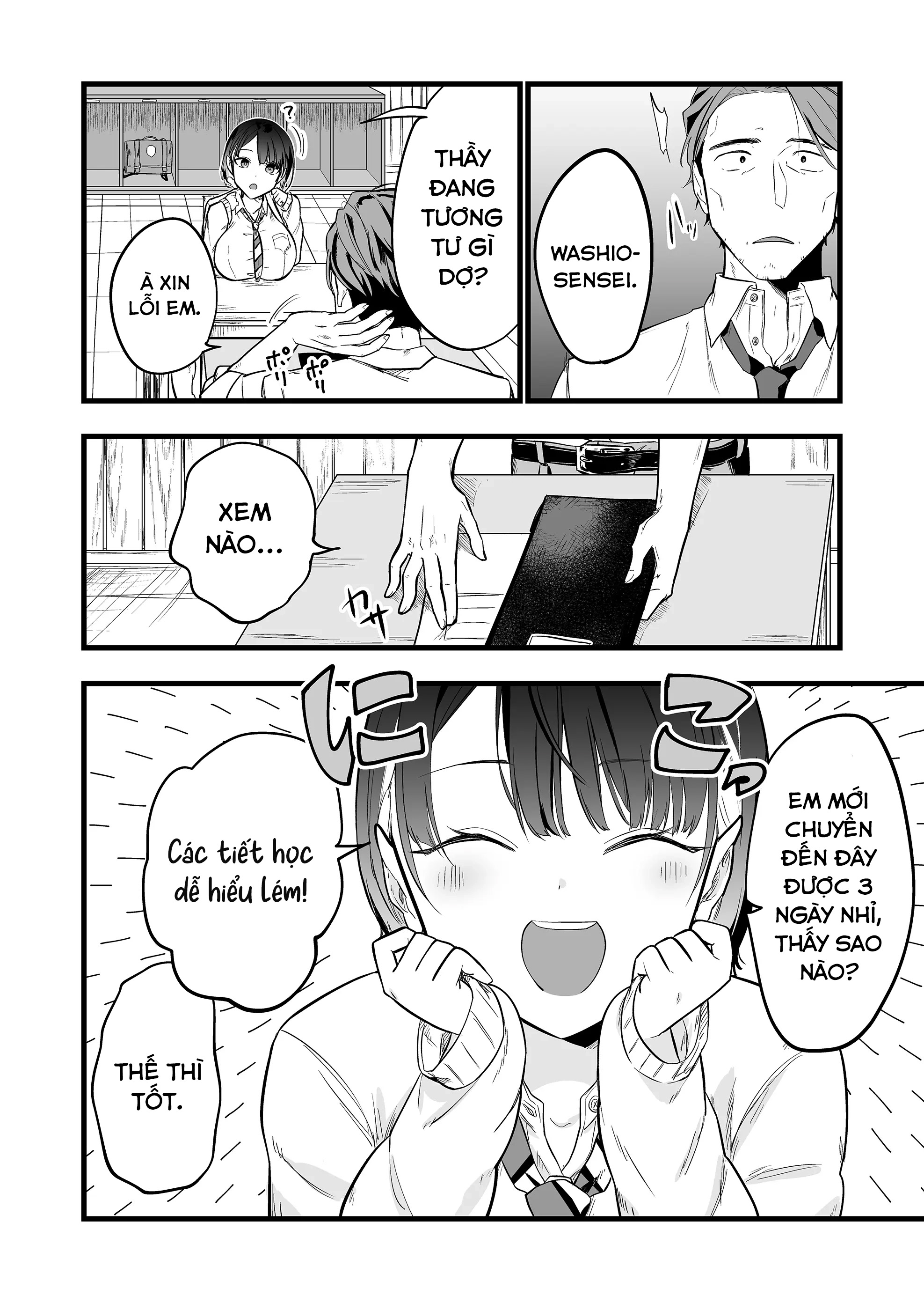 "Ano Toki Tasukete Itadaita Monster Musume desu." Isekai Ossan Kyoushi Totsuzen no Moteki ni Konwaku suru Tiết 2: Em thích Washio-sensei hơn. 第9页