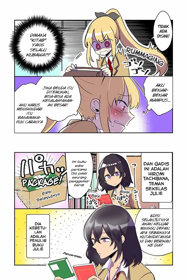 Dokyuusei no Oshi Sakka ni Yuri Mousou ga Bareta Kekka Vol. 1 Ch. 1 第4页