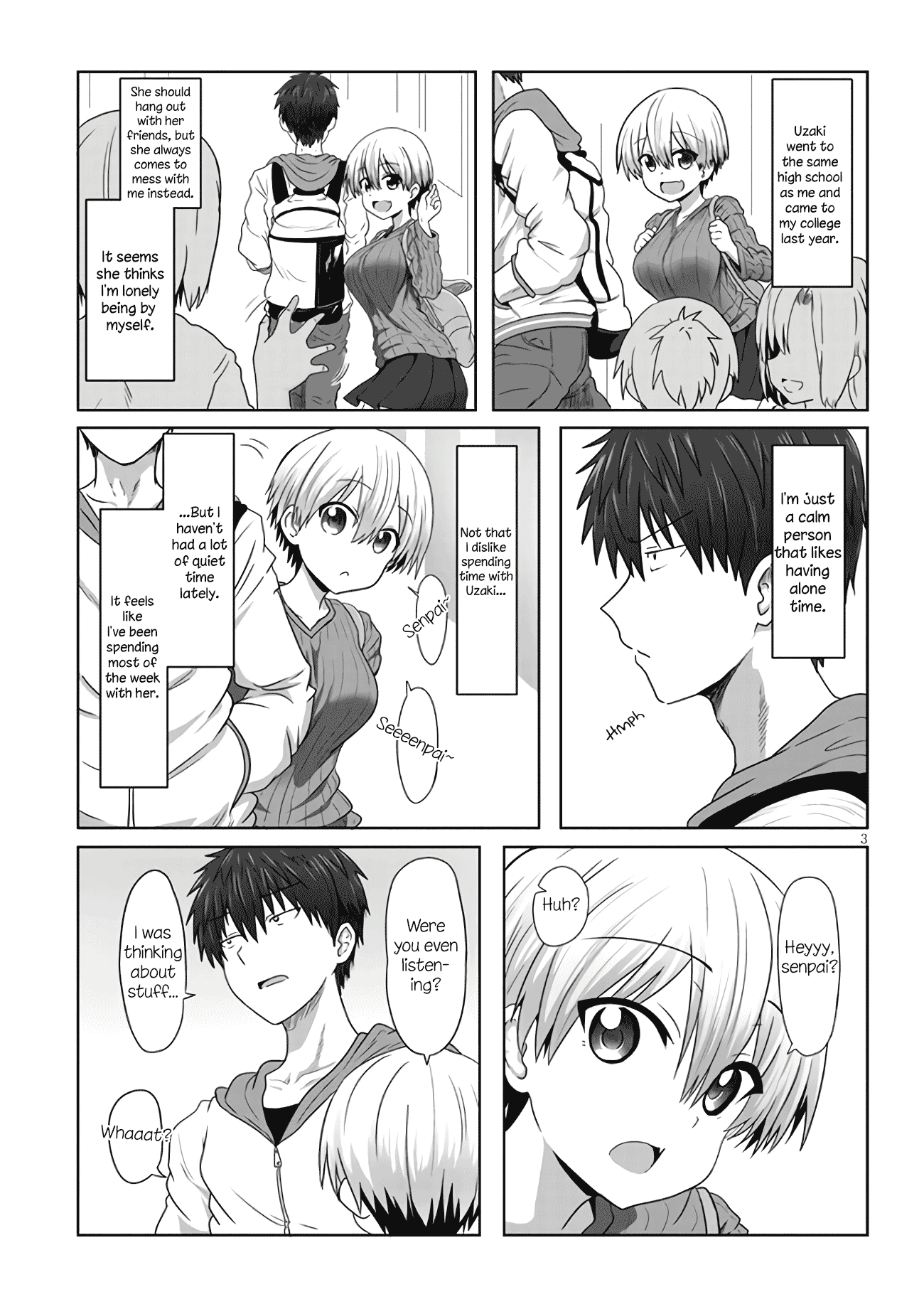 Uzaki-chan wa Asobitai! A Kouhai and A Senpai Who Wants To Be Left Alone 第4页