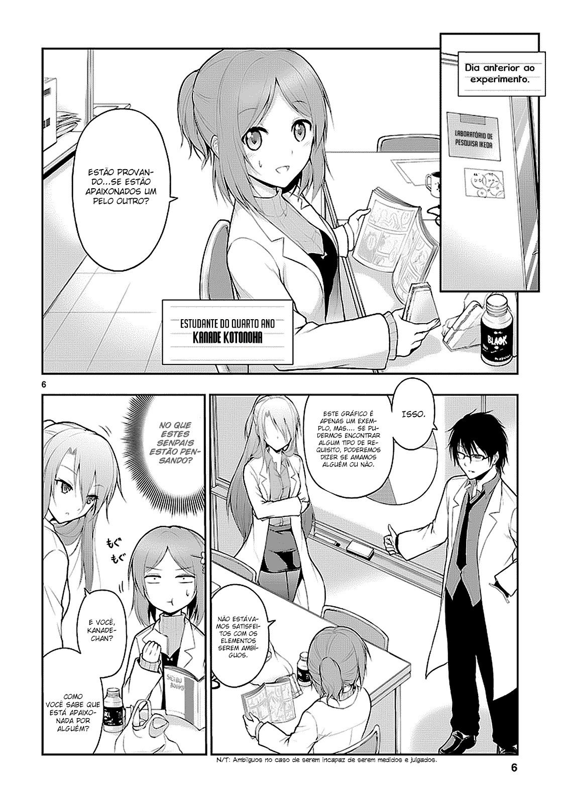 Rikei ga Koi ni Ochita no de Shoumei shitemita Prova 2: A ciência se apaixonou, então nós tentamos medir os batimentos cardíacos 第6页