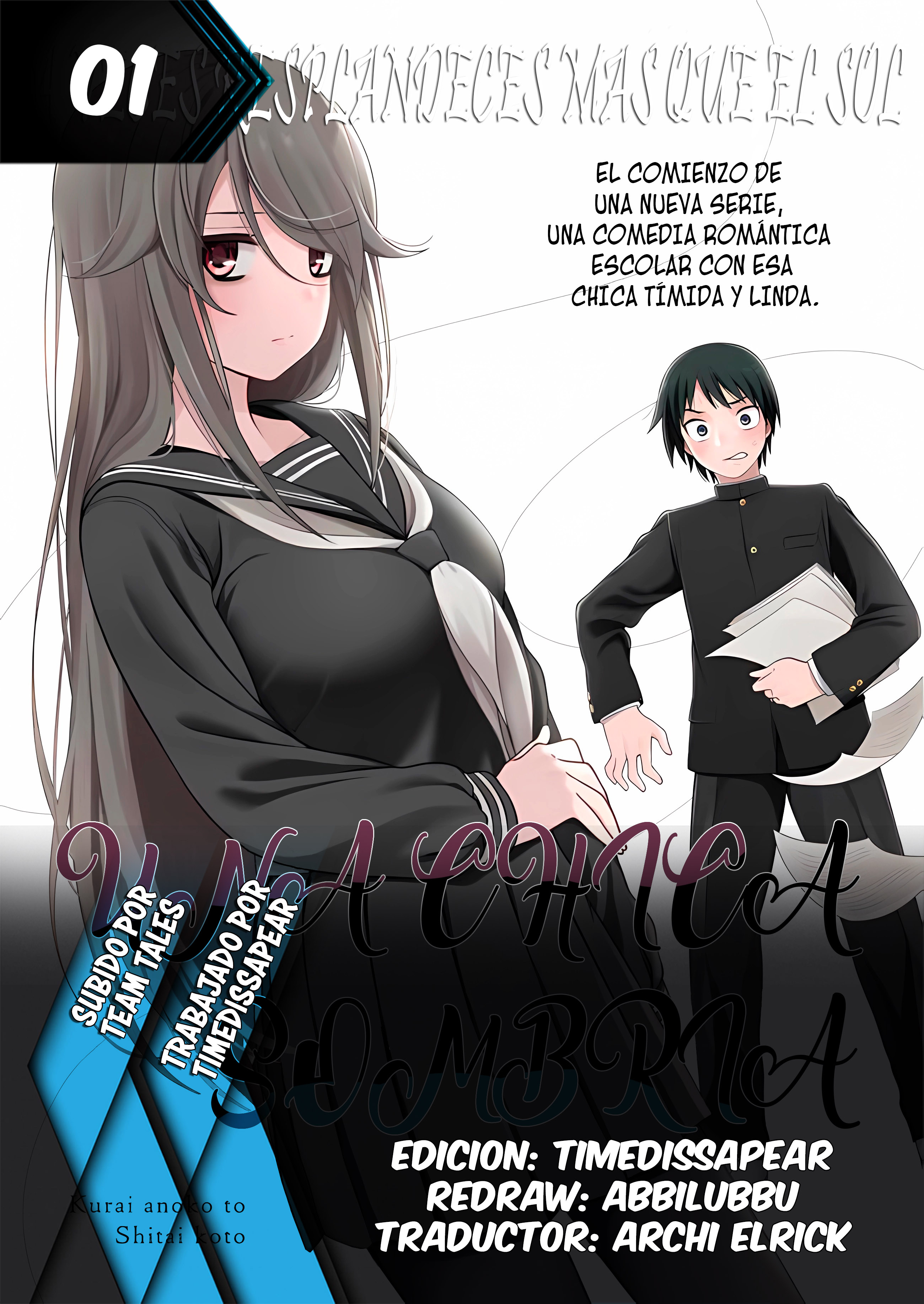 Kurai Ano Ko to Shitai Koto Sobre una Chica Sombria 第1页