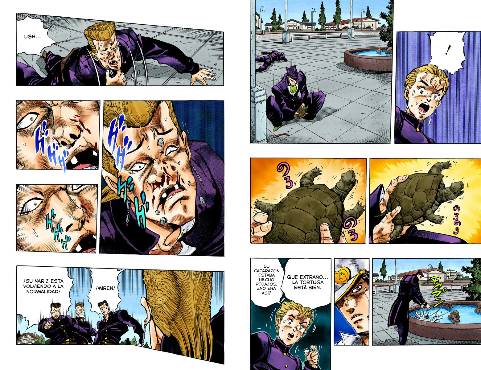 JoJo's Bizarre Adventure, Part 4: Diamond Is Unbreakable (Official Colored) ¡Jotaro Kujo conoce a Josuke Higashikata! Parte 1 - scans a color 第11页