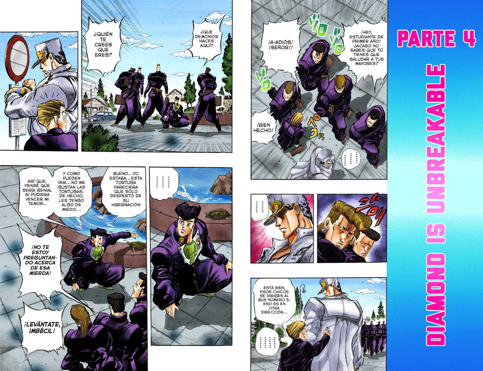 JoJo's Bizarre Adventure, Part 4: Diamond Is Unbreakable (Official Colored) ¡Jotaro Kujo conoce a Josuke Higashikata! Parte 1 - scans a color 第5页