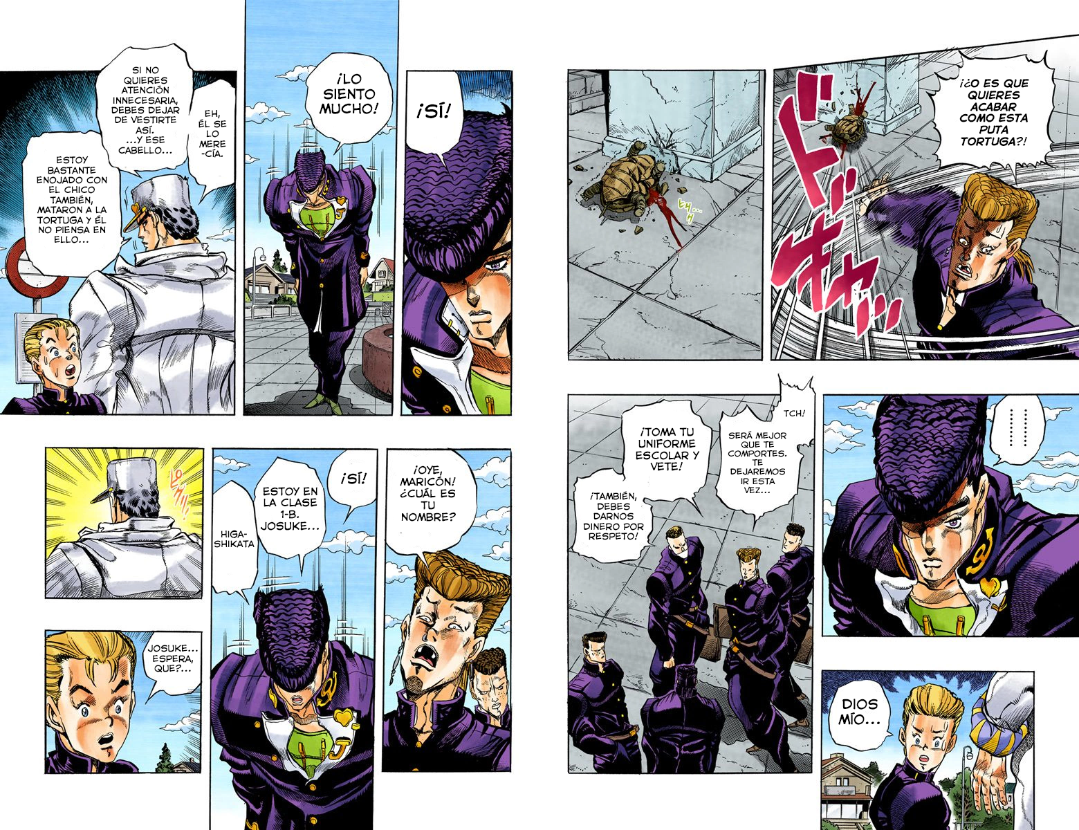 JoJo's Bizarre Adventure, Part 4: Diamond Is Unbreakable (Official Colored) ¡Jotaro Kujo conoce a Josuke Higashikata! Parte 1 - scans a color 第7页