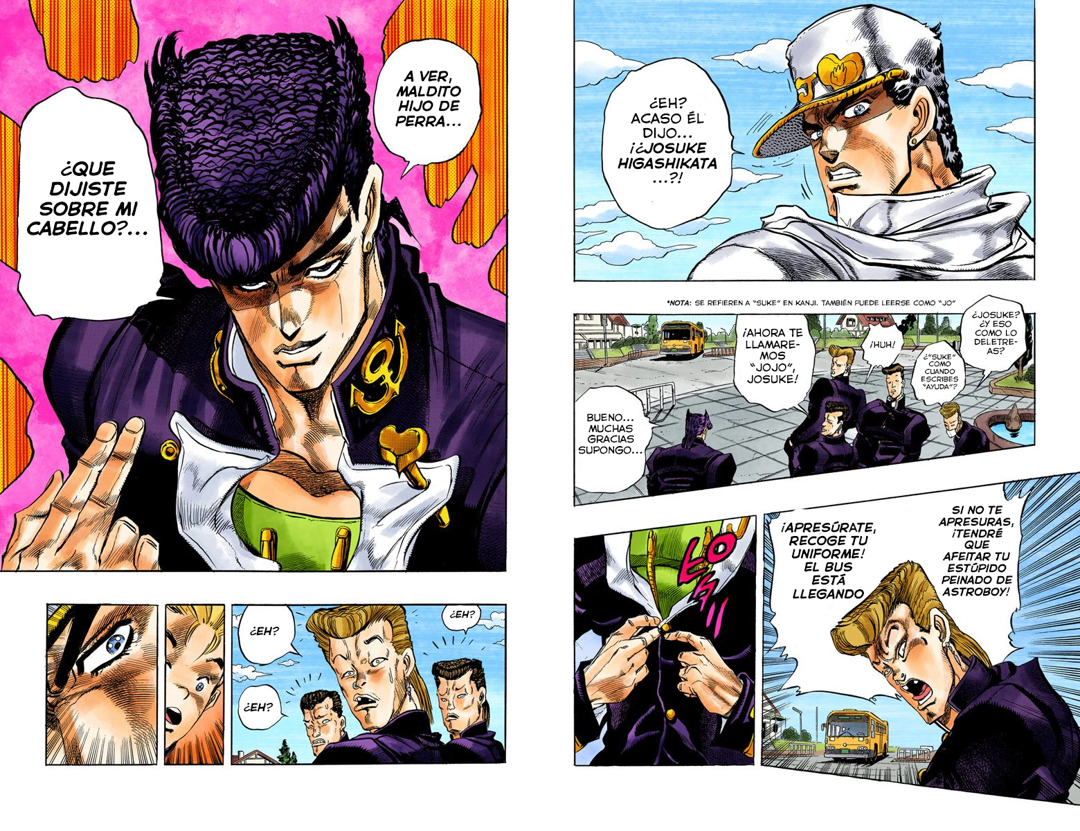 JoJo's Bizarre Adventure, Part 4: Diamond Is Unbreakable (Official Colored) ¡Jotaro Kujo conoce a Josuke Higashikata! Parte 1 - scans a color 第8页