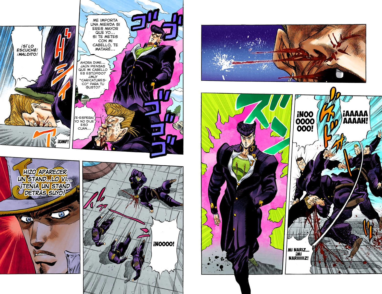 JoJo's Bizarre Adventure, Part 4: Diamond Is Unbreakable (Official Colored) ¡Jotaro Kujo conoce a Josuke Higashikata! Parte 1 - scans a color 第10页