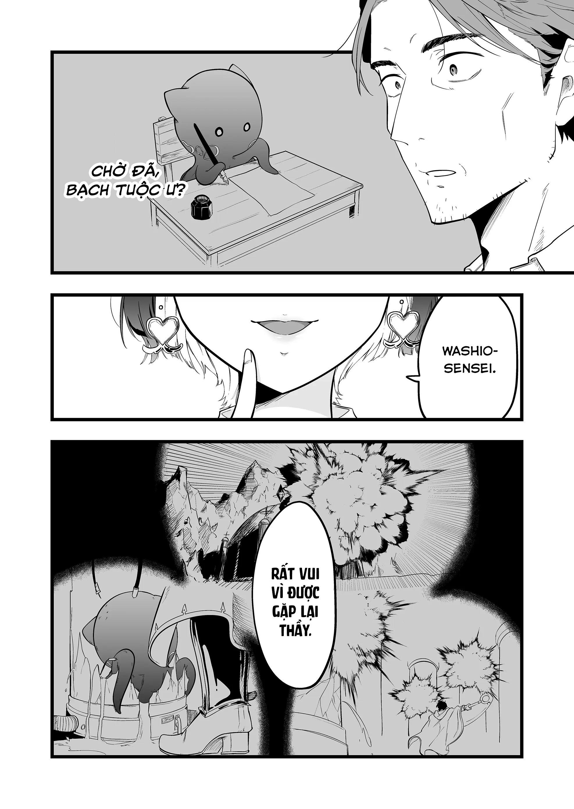 "Ano Toki Tasukete Itadaita Monster Musume desu." Isekai Ossan Kyoushi Totsuzen no Moteki ni Konwaku suru Tiết 1: cô bé bạch tuộc ngày ấy 第42页