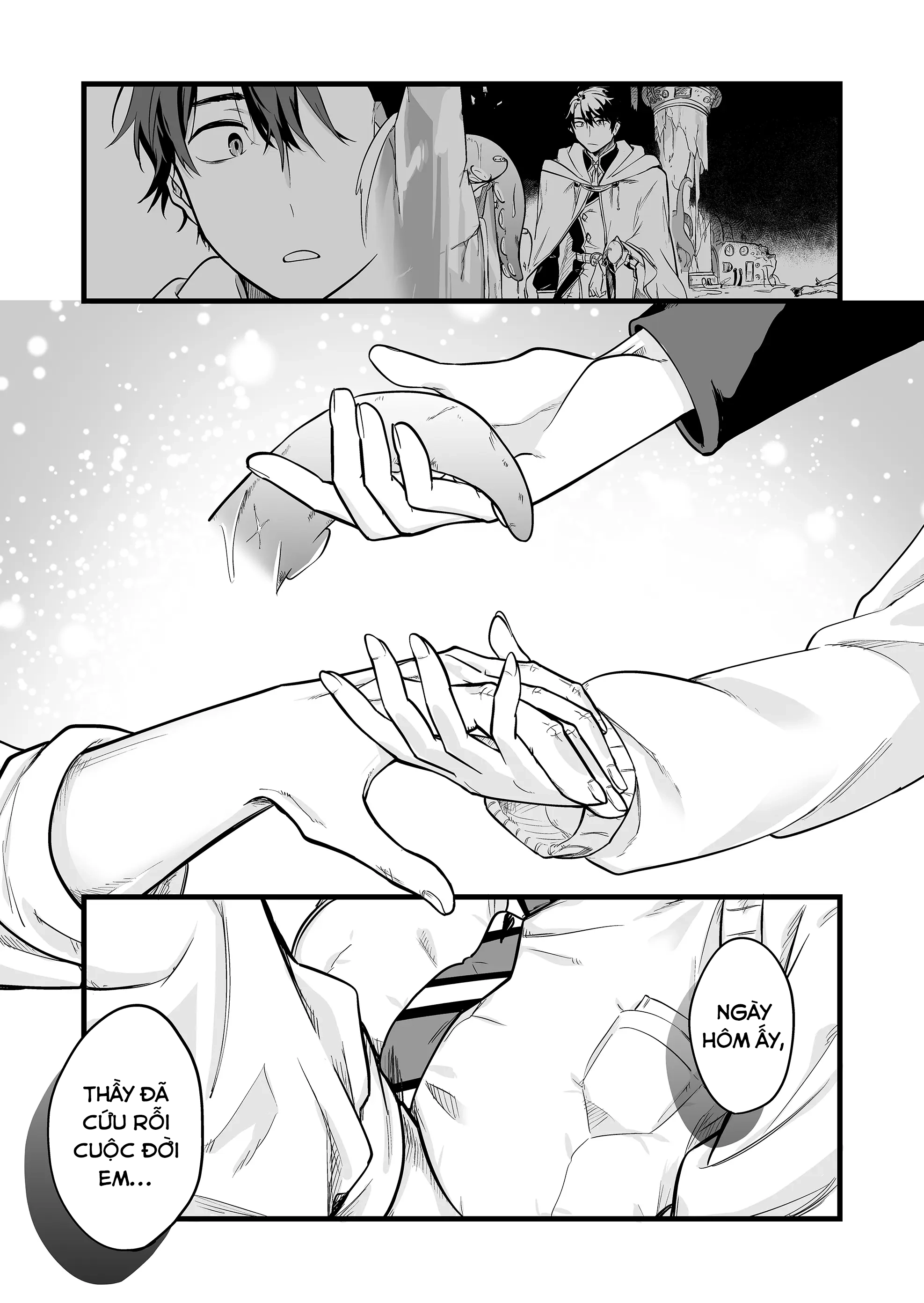 "Ano Toki Tasukete Itadaita Monster Musume desu." Isekai Ossan Kyoushi Totsuzen no Moteki ni Konwaku suru Tiết 1: cô bé bạch tuộc ngày ấy 第43页
