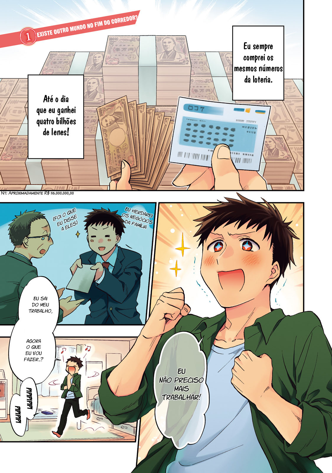 Takarakuji de 40-oku Atatta ndakedo Isekai ni Ijuu Suru Existe outro mundo no fim do corredor!? 第3页