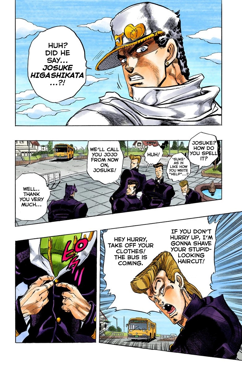 JoJo's Bizarre Adventure, Part 4: Diamond Is Unbreakable (Official Colored) Jotaro Kujo Meets Josuke Higashikata! - Part 1 第15页