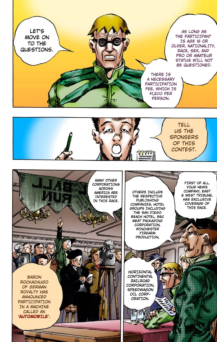 JoJo no Kimyou na Bouken: Steel Ball Run(Official Colored) The Steel Ball Run Press Conference 第31页