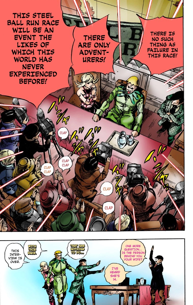 JoJo no Kimyou na Bouken: Steel Ball Run(Official Colored) The Steel Ball Run Press Conference 第38页
