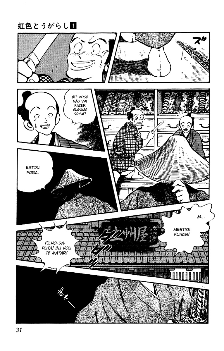 Nijiiro Togarashi Os Irmões da Aldeia Karakuri 第32页